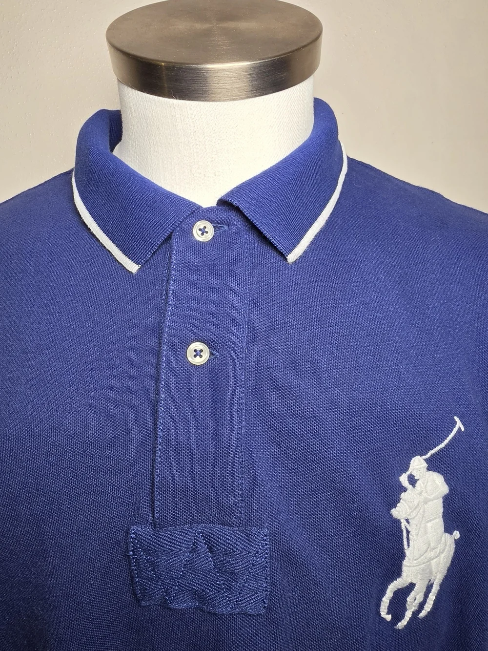 Polo by Ralph Lauren Navy Polo with White Pony Embroidery